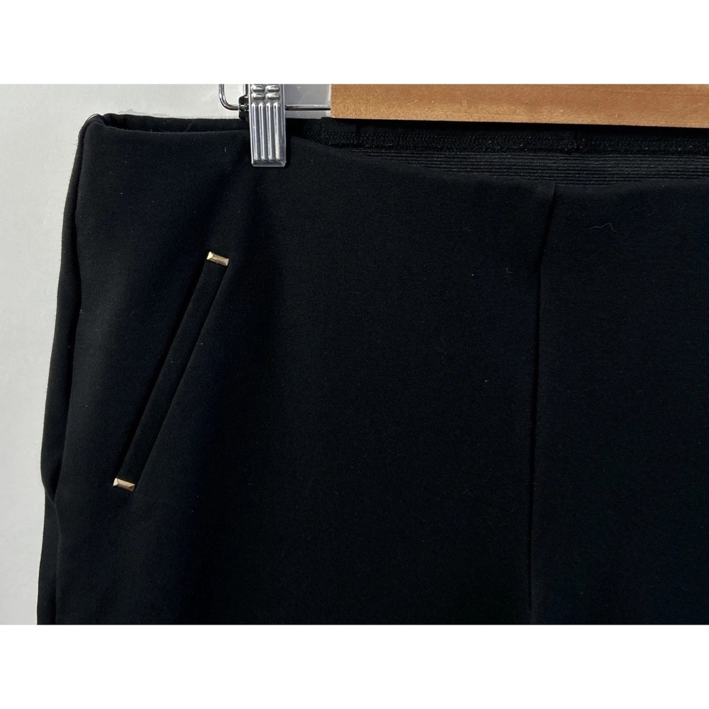 Chicos So Slimming Black Pull On Cropped Pant Skinny Sz 16 (3) XL‎ Stretch EC